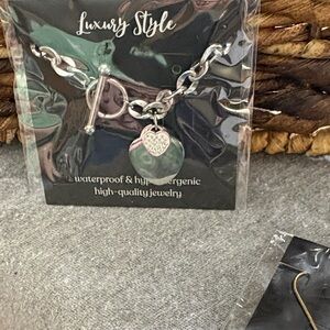 Silver Heart Charm Bracelet